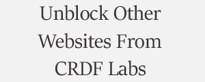 Unblock Website From CRDF Labs Cyber Security Solution Plans