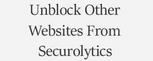 Unblock Website From Securolytics Cloud Security Platform Plans