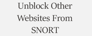 Unblock Website From Snort Network Intrusion Detection System Software Plans